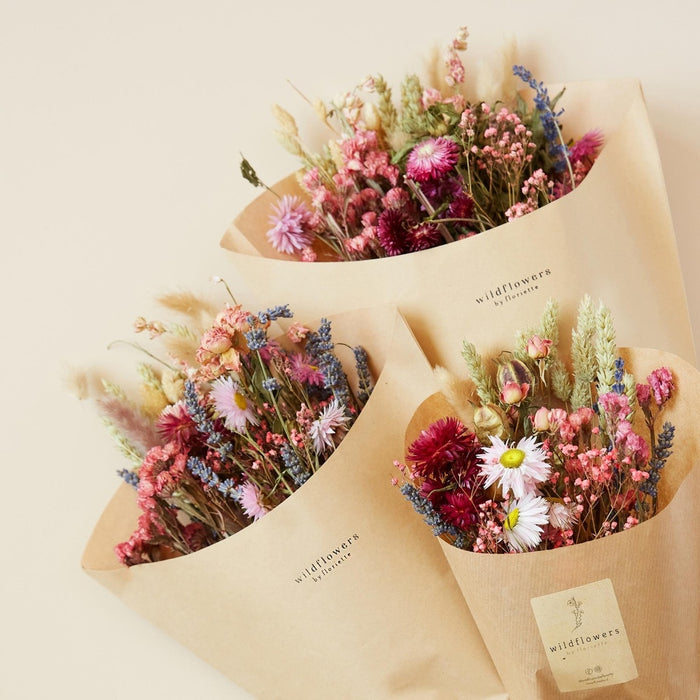 Droogbloemen Field Bouquet Pink - Ø20cm - ↕50cm
