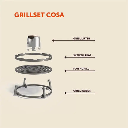 SEARE GRILLSÆT 354 x 354 x 91 mm - Grilltilbehør