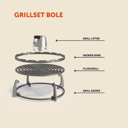 SEARE GRILL SET 481 x 481 x 143 mm - Grill Accessories