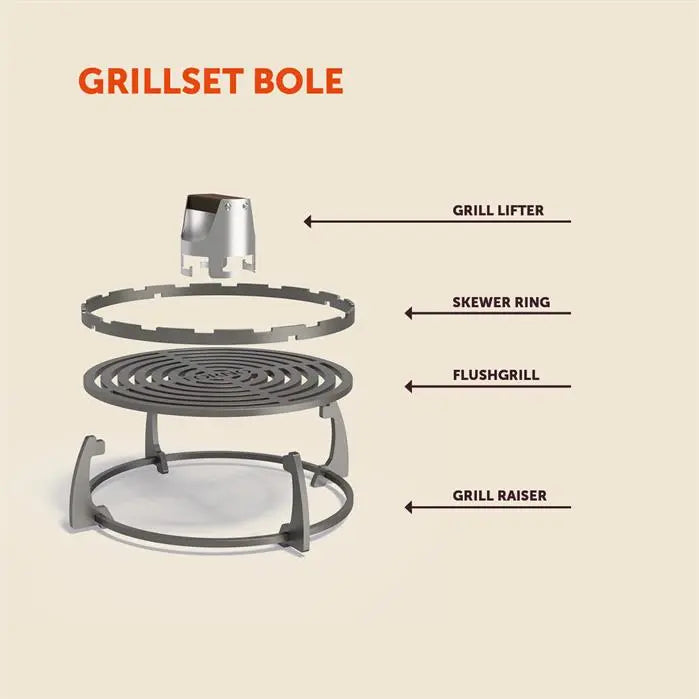 SEARE GRILLSET 481 x 481 x 143 mm - Grill Accessoires