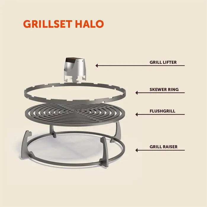 SEARE GRILLSET 581 x 581 x 143 mm - Grill Accessoires