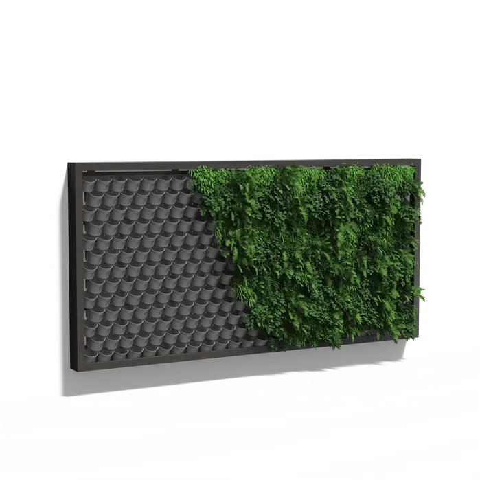 Groene Wand - Hangend muursysteem 408x200x20 cm - Planten wand