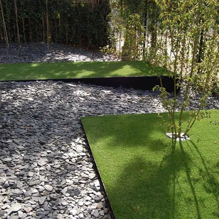 Cortenstaal Borderrand Hoek met geplette bovenrand 300 x 3 x 290 mm - Binnenbocht