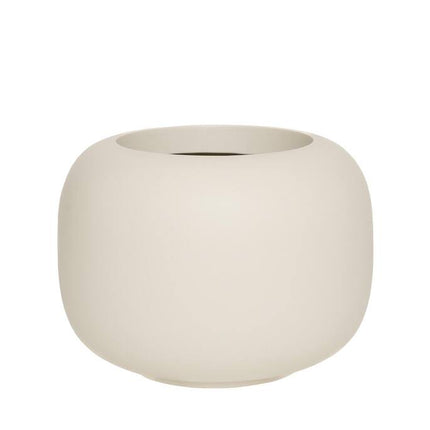 Pottery Pots Sphere Laag S, Silk White Ø29 cm