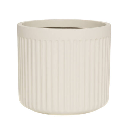 Pottery Pots Turris Low XS, Silk White Ø22 cm