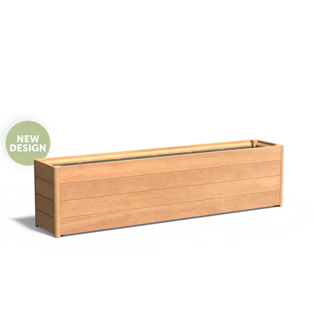 Hardhouten Plantenbak 200 x 40 x 50.5 cm