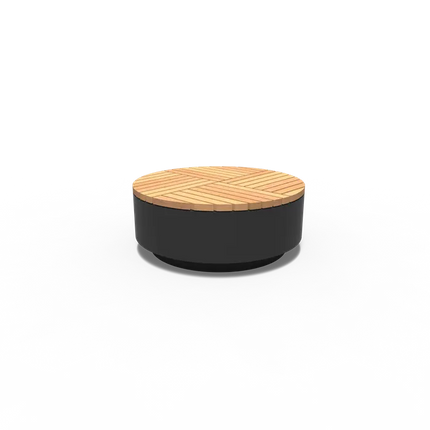 Outdoor Stool | Garden 1140 x 450 mm | Aluminium | Garapa Hardwood - Round