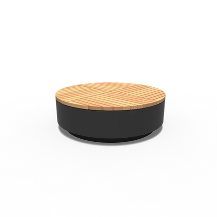 Outdoor Stool | Garden 1428 x 450 mm | Aluminium | Garapa Hardwood - Round