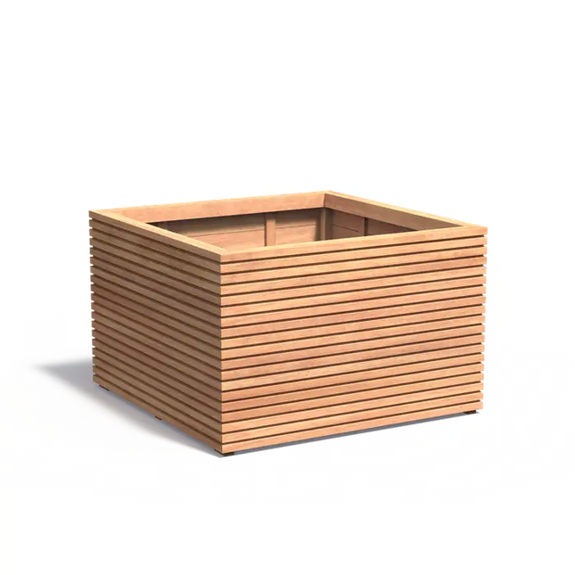 Jardinera de madera dura de 120 x 120 x 74,6 cm