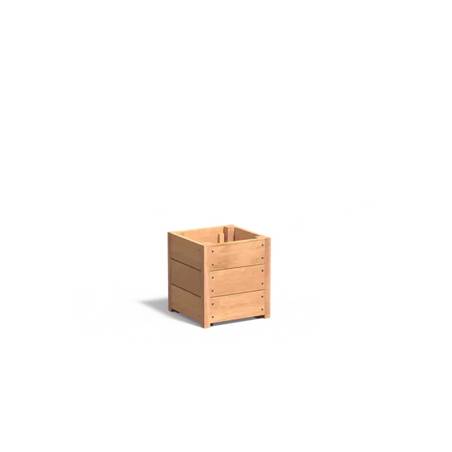Jardinera de madera dura de 40 x 40 x 43,5 cm
