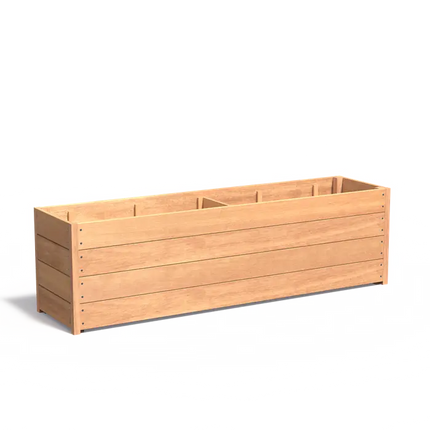 Jardinière en bois dur 200 x 50 x 57,4 cm
