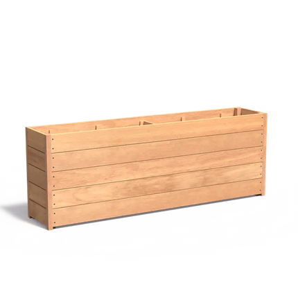 Jardinière en bois dur 200 x 40 x 71,3 cm