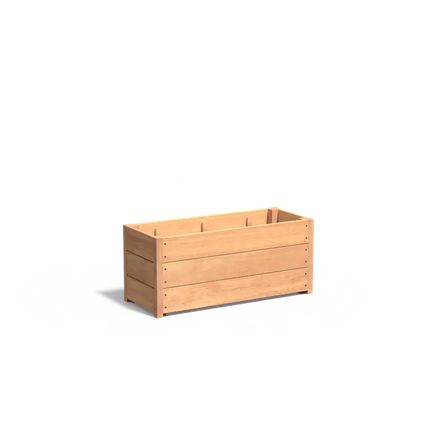 Jardinière en bois dur 100 x 40 x 43,5 cm