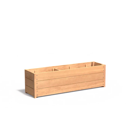 Jardinière en bois dur 150 x 40 x 43,5 cm