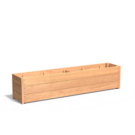 Jardinière en bois dur 200 x 40 x 43,5 cm