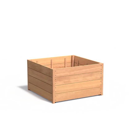 Jardinière en bois dur 100 x 100 x 57,4 cm