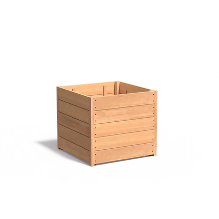 Pflanzkübel aus Hartholz, 80 x 80 x 71,3 cm