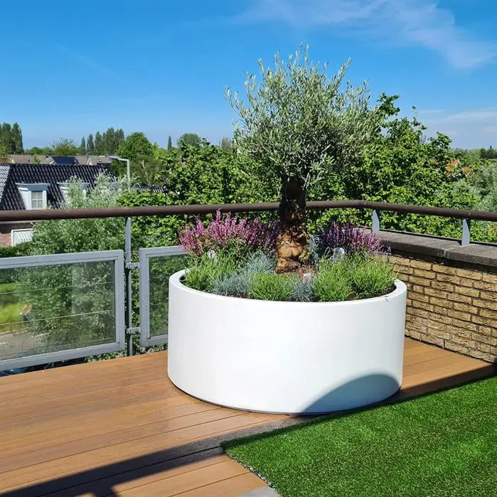 Aluminium Plantenbak Rond 100 x 60 cm