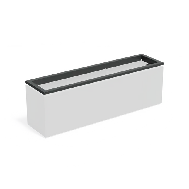 Jardinera de aluminio in-lite® Ready Extension Edge 2000 x 500 x 91 mm