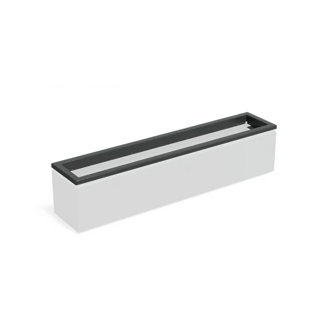 Jardinera de aluminio in-lite® Ready Extension Edge 2000 x 400 x 91 mm