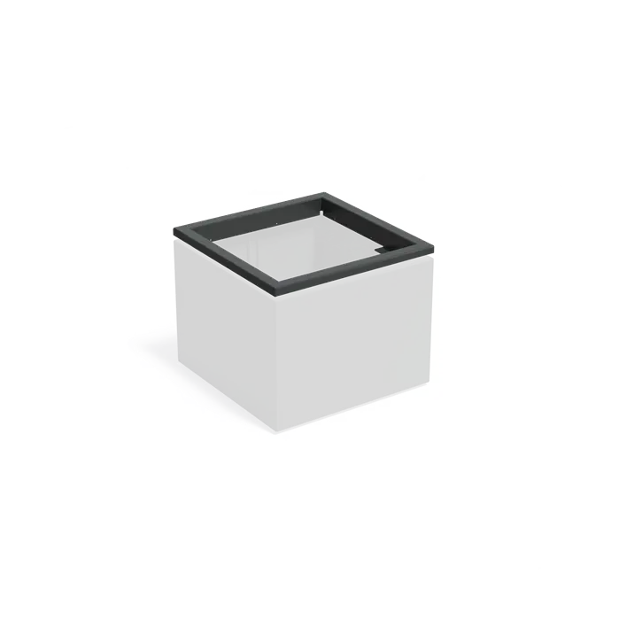 Aluminium Plantenbak in-lite® Ready Opzetrand 800 x 800 x 91 mm