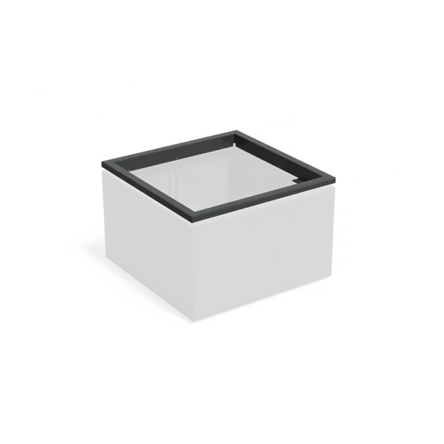 Jardinera de aluminio in-lite® Ready Extension Edge 1000 x 1000 x 91 mm