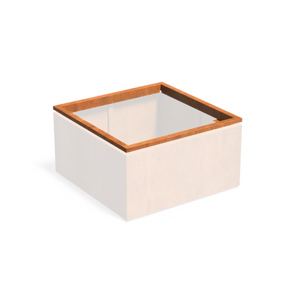 Fioriera in acciaio Corten in-lite® Ready Rim 1200 x 1200 x 89 mm