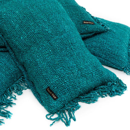 Poszewka na poduszkę "Oh My Gee" - aqua - 35x100