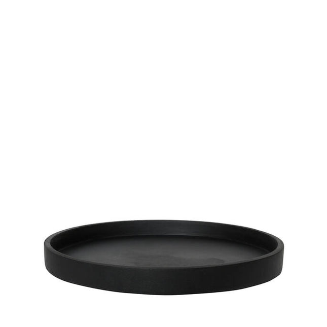 Pottery Pots Ronde schotel XS, zwart Ø33 cm