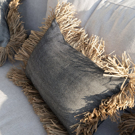 Poszewka na poduszkę Bonita Cotton - naturalna czerń - 30x50