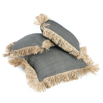 Poszewka na poduszkę Bonita Cotton - naturalna czerń - 30x50