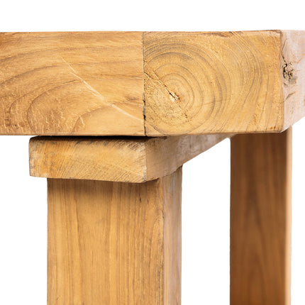De salontafel van teruggewonnen teakhout - naturel