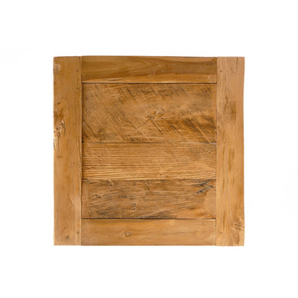 De bijzettafel van gerecycled teakhout - naturel