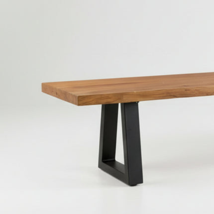 Bank met ijzeren poten - naturel - 280