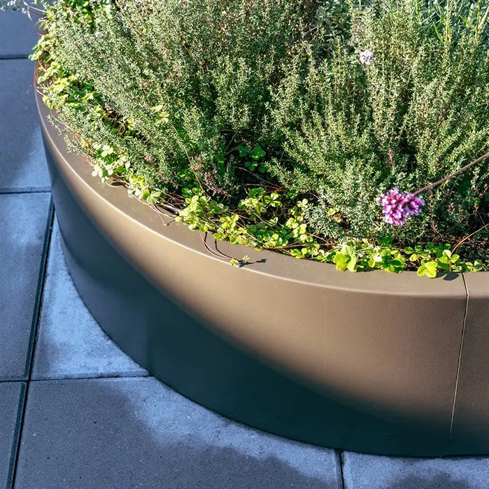 Keerwand Binnenbocht 1000 x 1000 x 600 mm - Gecoat Staal