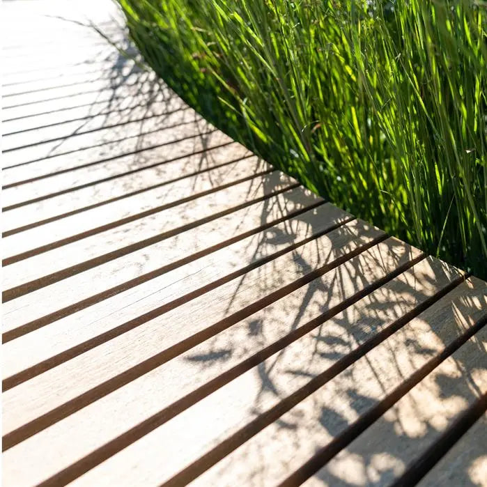Zitting Keerwand Hardhout 1000 x 1000 x 72 mm - Rechte zitting | Border Zitje