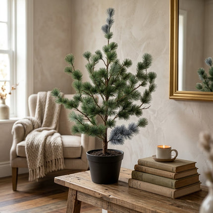 Artificial Christmas Tree - Fir Tree (Cedar Pine) - Artificial plant in pot - ↕80cm