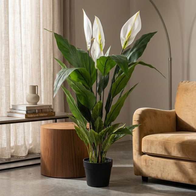 Artificial plant Spathiphyllum - Peace Lily - ↕90cm - Ø15cm