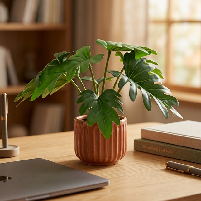 Konstväxt Philodendron Xanadu - ↕20cm - Ø9cm