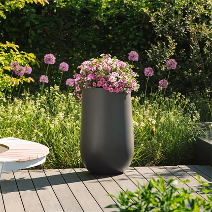 Pot de fleurs rond en polyester 100 x 50 cm