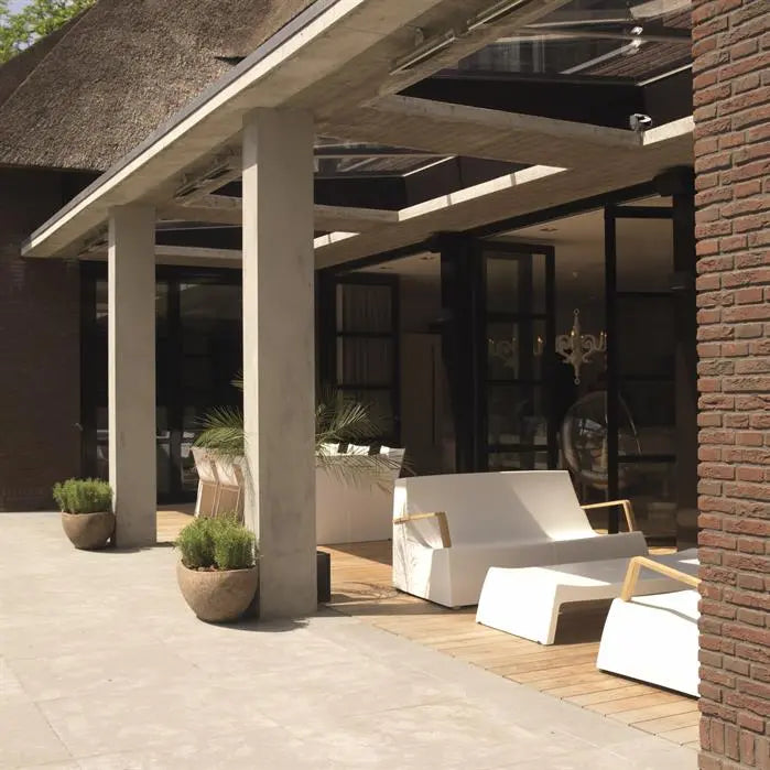Tuinbank | Loungebank Wit 160 x 80 x 75.5 cm - Polyester