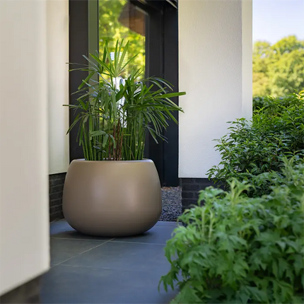 Pot de fleurs rond en polyester 120 x 70 cm