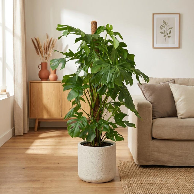 Monstera Deliciosa XXL - Pianta bucata - ↕145cm - Ø27cm