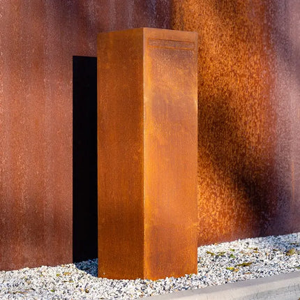 Corten stål postkasse NOX