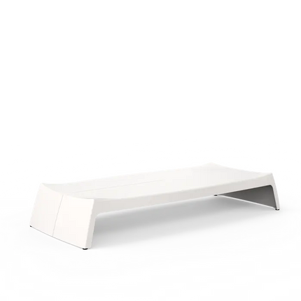 Garden Table | White Outdoor Table 160 x 70 x 27 cm - Polyester