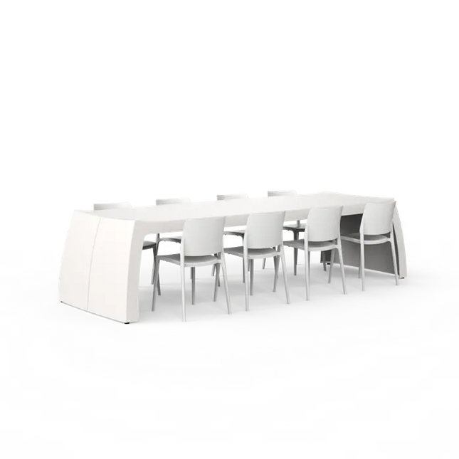 Gartentisch | Outdoor-Tisch Weiß 300 x 105 x 78 cm - Polyester