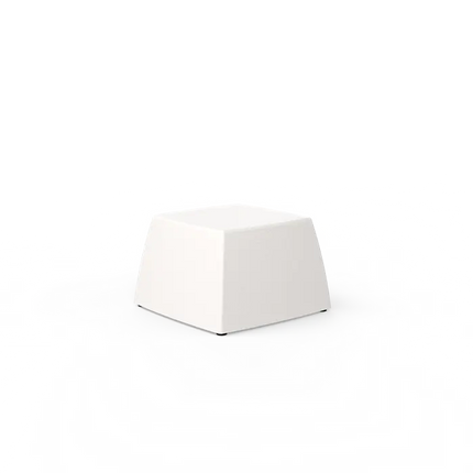Side Table | Outdoor Pouf White 44 x 44 x 28 cm - Polyester
