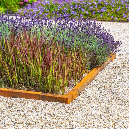Perfil en U de acero Corten de 30 x 30 x 5 cm | Perfil angular superpuesto