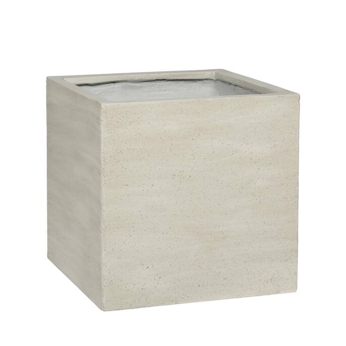 Pottery Pots Block M, Beige Washed 34 cm