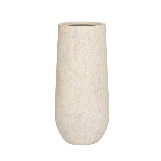 Pottery Pots Nax L, Travertine Beige Ø30 cm